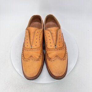 Woman By Common Projects Women Sz EU 39 US 9 Brown Leather Wing Tip Oxford Shoes